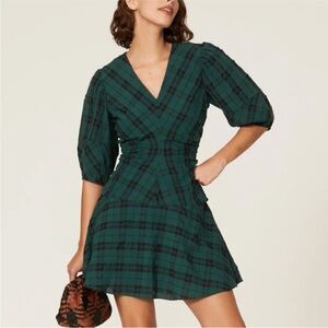 Tanya Taylor Emmaline Plaid Dress, Size: 8